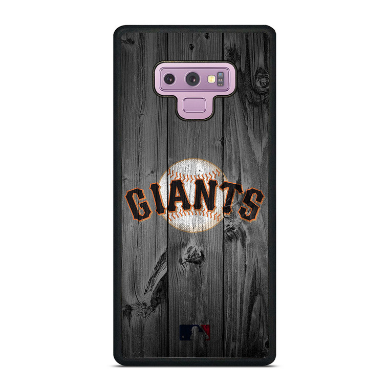 SAN FRANCISCO GIANTS BASEBALL MLB WOOD LOGO Samsung Galaxy Note 9 Case Cover