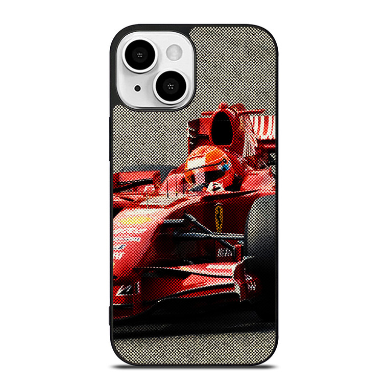 MICHAEL SCHUMACHER FERRARI F1 FORMULA ONE iPhone 13 Mini Case Cover
