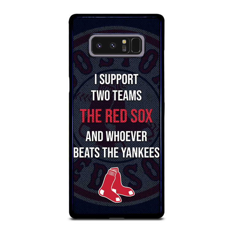 BOSTON RED SOX MLB BASEBALL BANTER FANS 2 Samsung Galaxy Note 8 Case Cover