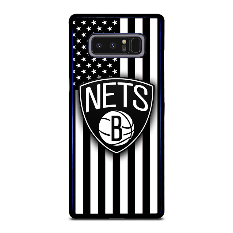 BROOKLYN NETS NBA USA FLAG Samsung Galaxy Note 8 Case Cover