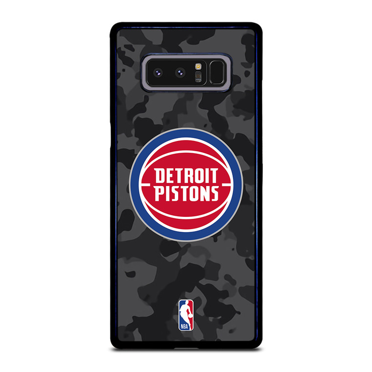 DETROIT PISTONS BLACK CAMO Samsung Galaxy Note 8 Case Cover
