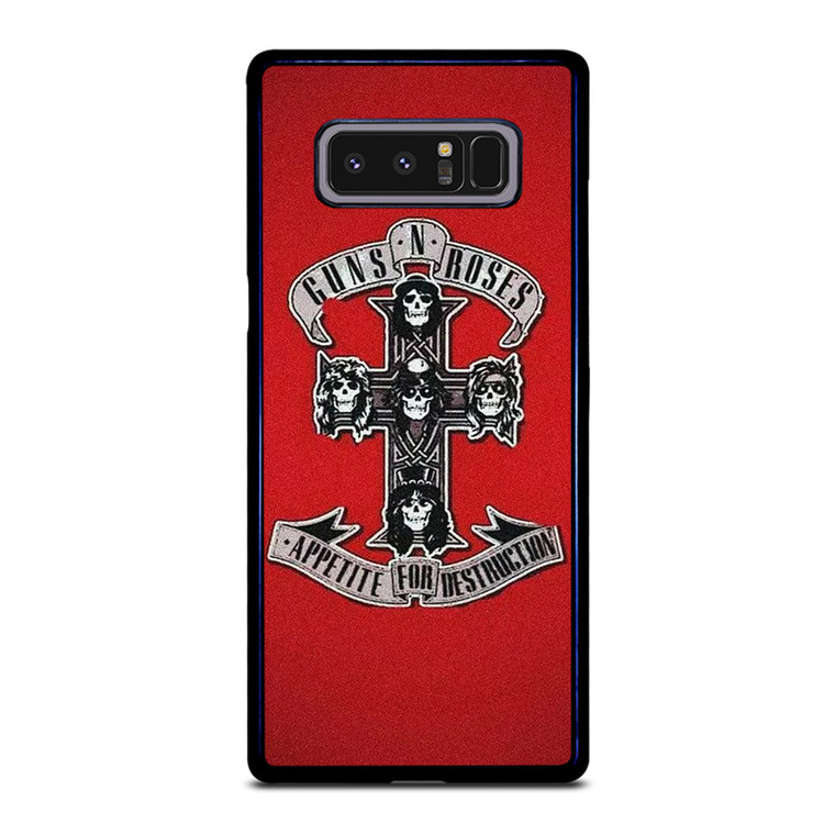 GUNS N ROSES ROCK BAND RED Samsung Galaxy Note 8 Case Cover