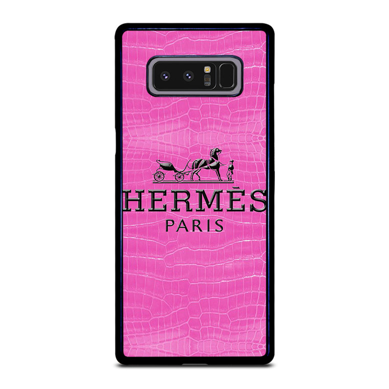 HERMES PARIS PINK LEATHER Samsung Galaxy Note 8 Case Cover