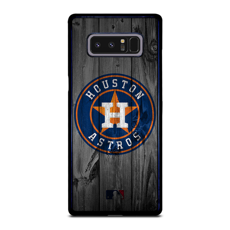 HOUSTON ASTROS BASEBALL MLB WOOD LOGO Samsung Galaxy Note 8 Case Cover