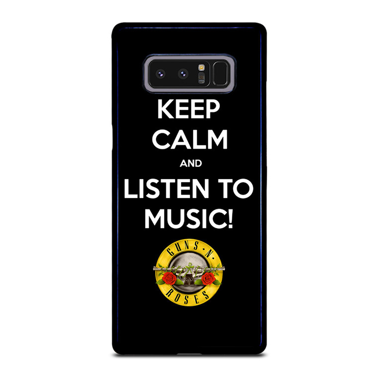 KEEP CALM AND LISTEN GUNS N ROSES Samsung Galaxy Note 8 Case Cover
