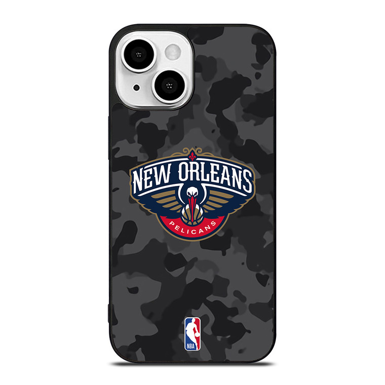 NEW ORLEANS PELICANS BLACK CAMO iPhone 13 Mini Case Cover