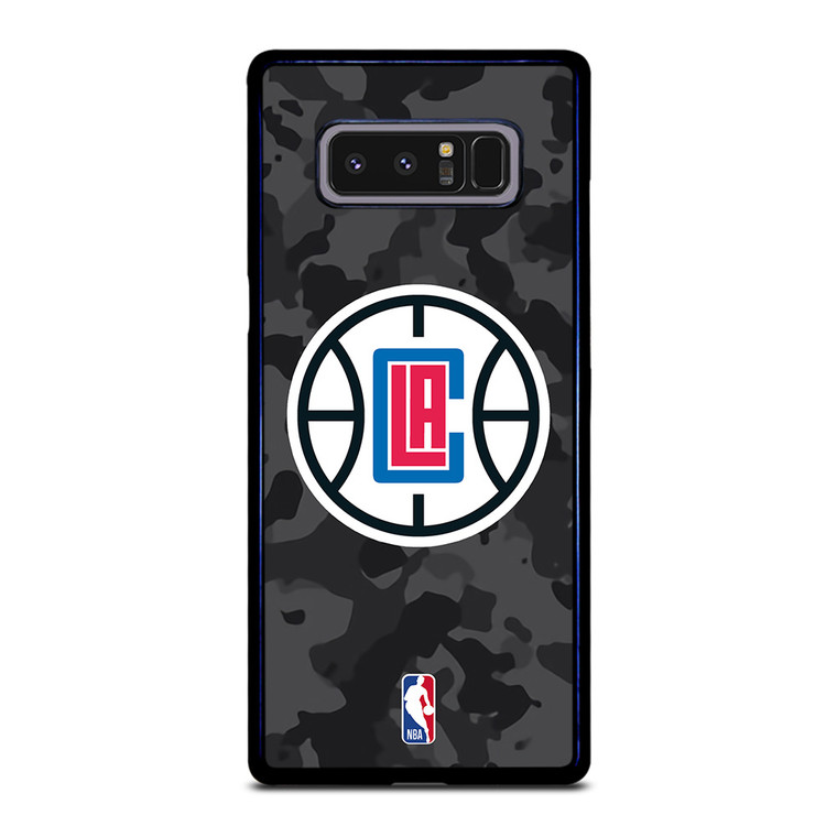 LOS ANGELES CLIPPERS BLACK CAMO Samsung Galaxy Note 8 Case Cover