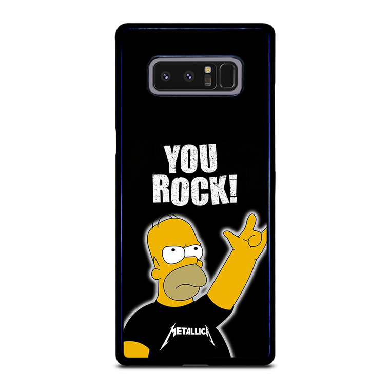 METALLICA ROCK HOMER SIMPSONS Samsung Galaxy Note 8 Case Cover