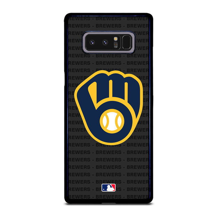 MILWAUKEE BREWERS BASEBALL BLACK Samsung Galaxy Note 8 Case Cover