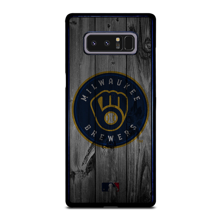 MILWAUKEE BREWERS BASEBALL MLB WOOD LOGO Samsung Galaxy Note 8 Case Cover