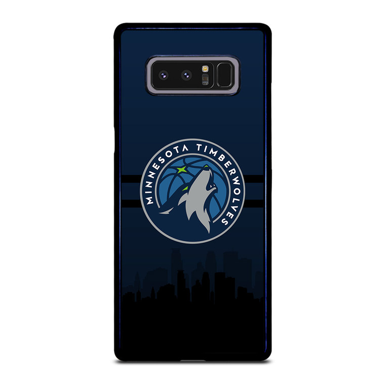 MINNESOTA TIMBERWOLVES NBA SKYLINE Samsung Galaxy Note 8 Case Cover