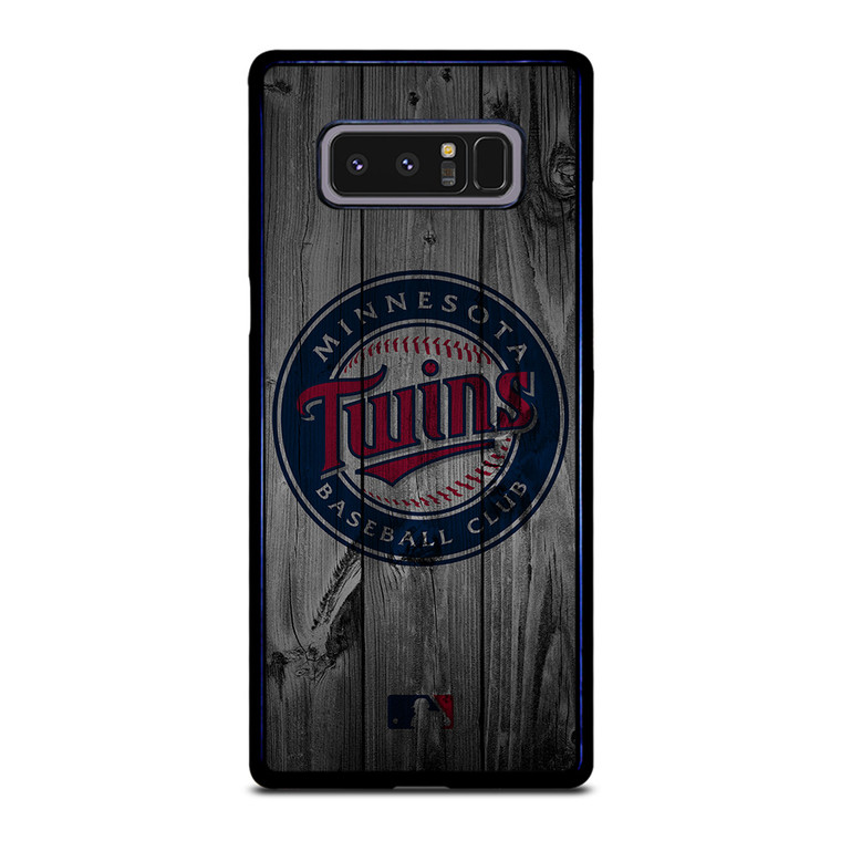 MINNESOTA TWINS BASEBALL MLB WOOD LOGO Samsung Galaxy Note 8 Case Cover