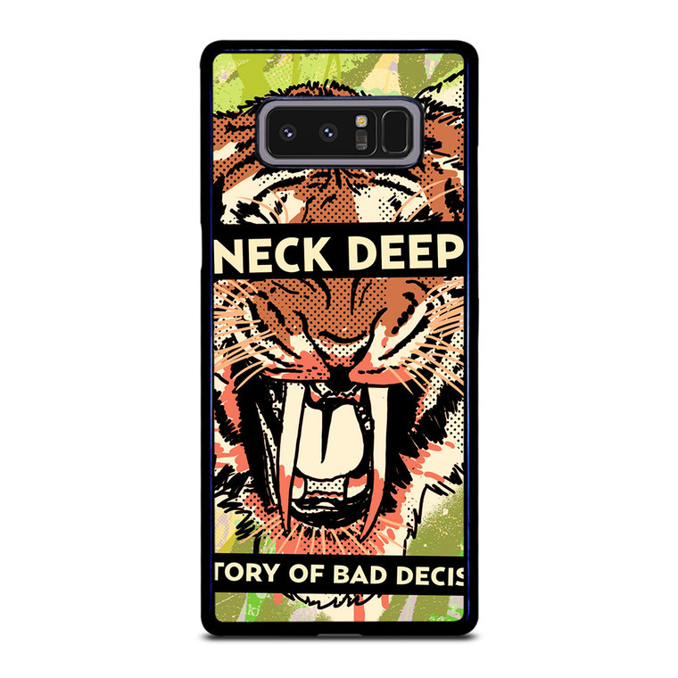 NECK DEEP A HISTORY OF A BAD DECISIONS Samsung Galaxy Note 8 Case Cover