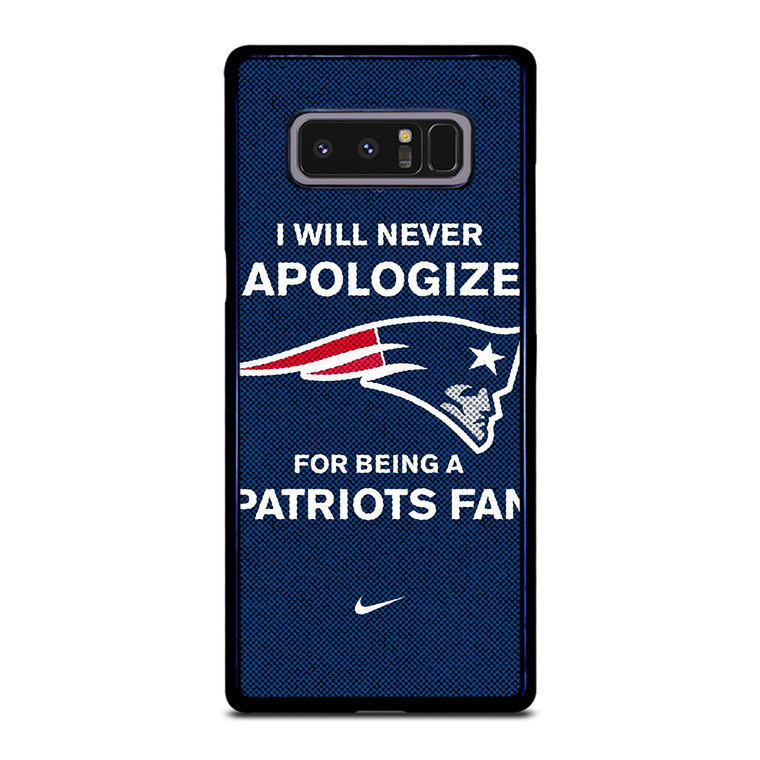 NEW ENGLAND PATRIOTS NFL FOOTBALL FANS Samsung Galaxy Note 8 Case Cover