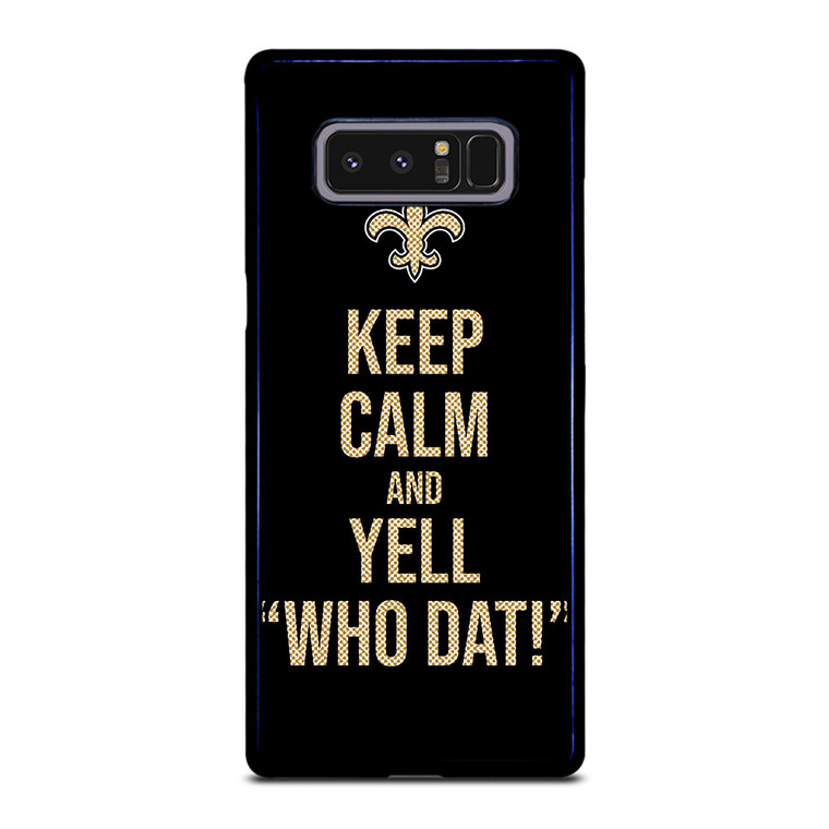 NEW ORLEANS SAINTS NFL FOOTBALL WHO DAT CHANTS 2 Samsung Galaxy Note 8 Case Cover