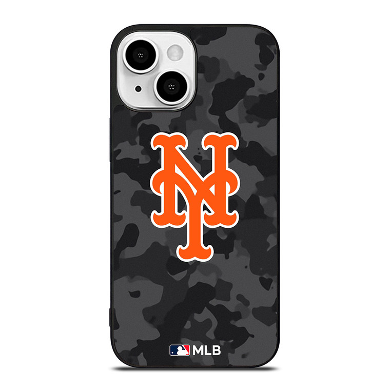 NEW YORK METS BASEBALL BLACK CAMO iPhone 13 Mini Case Cover