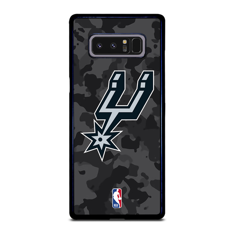 SAN ANTONIO SPURS BLACK CAMO Samsung Galaxy Note 8 Case Cover