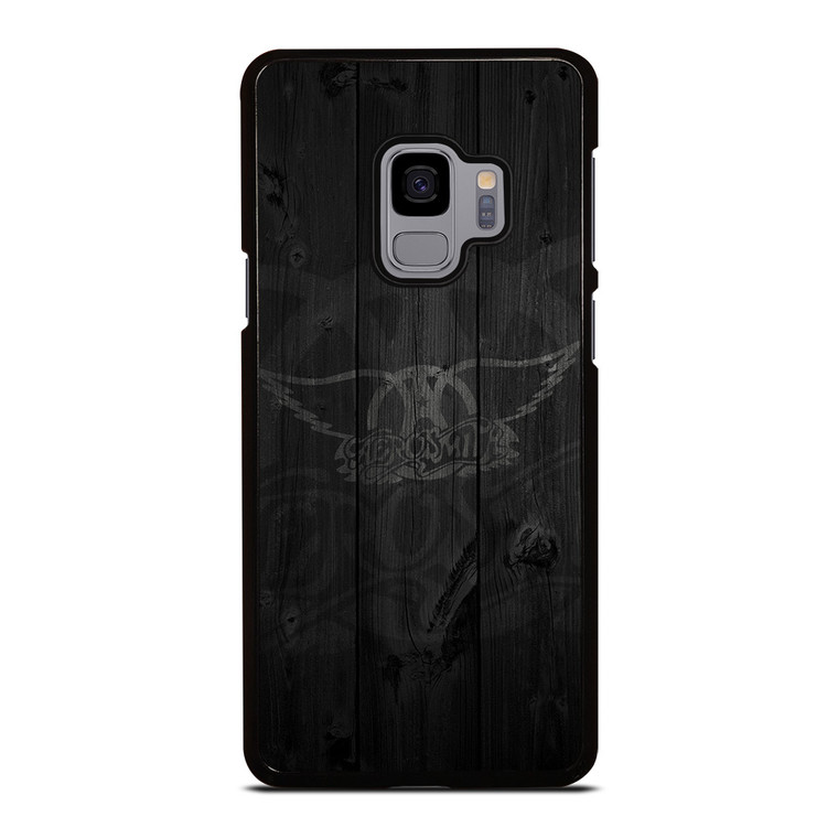AEROSMITH ROCK BAND WOODEN LOGO Samsung Galaxy S9 Case Cover