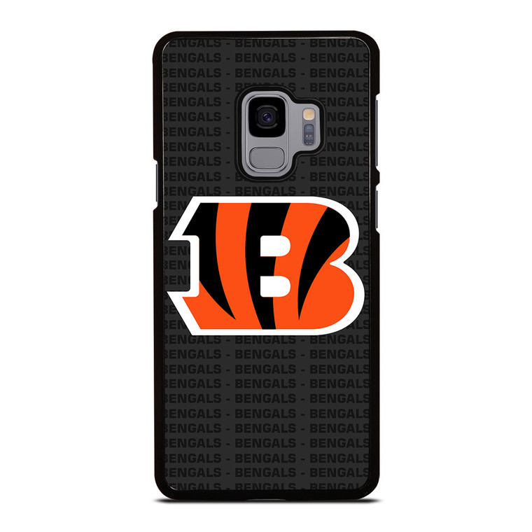 CINCINNATI BENGALS FOOTBALL TEXT Samsung Galaxy S9 Case Cover