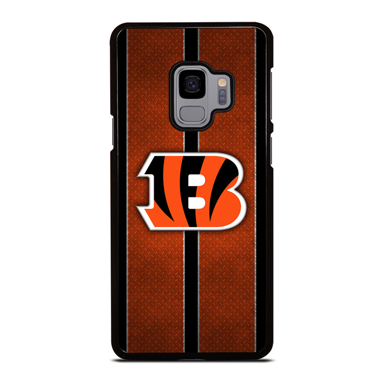 CINCINNATI BENGALS NFL METAL STRIPE Samsung Galaxy S9 Case Cover