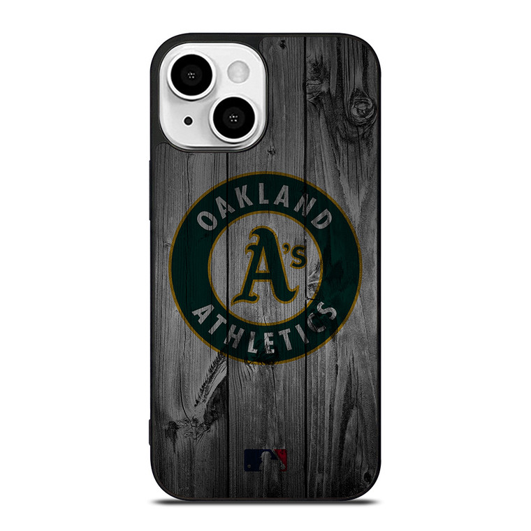 OAKLAND ATHLETICS BASEBALL MLB WOOD LOGO iPhone 13 Mini Case Cover