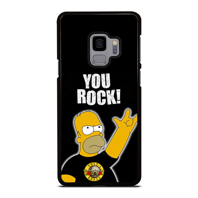 GUNS N ROSES ROCK HOMER SIMPSONS Samsung Galaxy S9 Case Cover