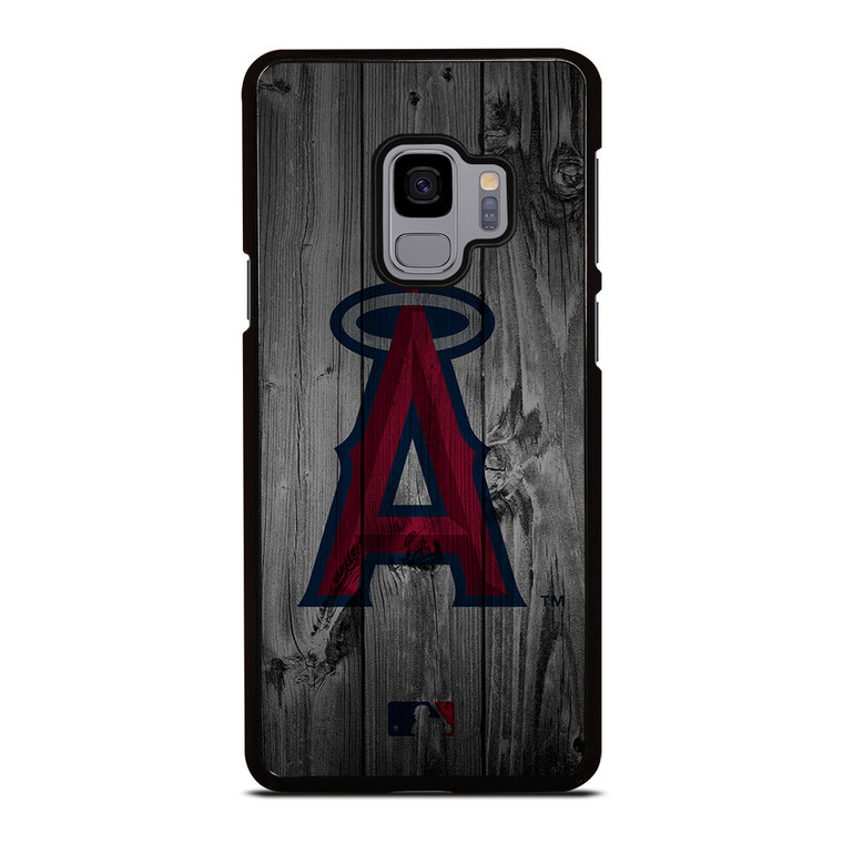 LOS ANGELES ANGELS BASEBALL MLB WOOD LOGO Samsung Galaxy S9 Case Cover