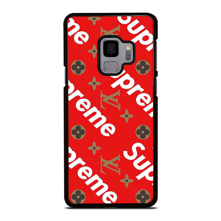 LOUIS VUITTON X SUPREME RED Samsung Galaxy S9 Case Cover