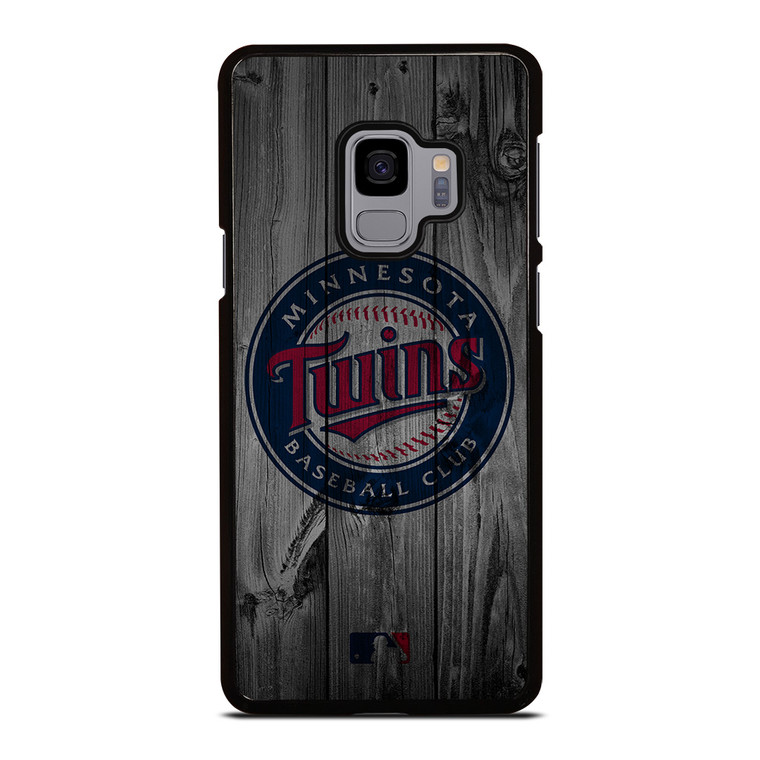 MINNESOTA TWINS BASEBALL MLB WOOD LOGO Samsung Galaxy S9 Case Cover