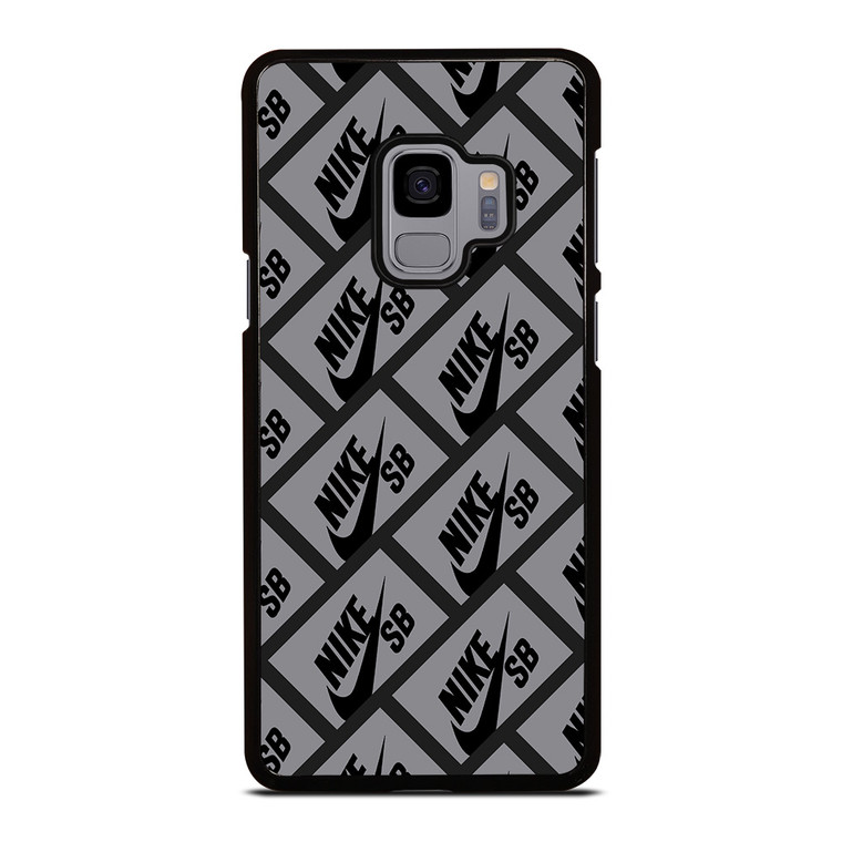 NIKE SB SKATEBOARD BOX PATTERN GREY Samsung Galaxy S9 Case Cover