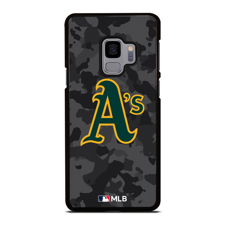 OAKLAND ATHLETICS BASEBALL BLACK CAMO Samsung Galaxy S9 Case Cover