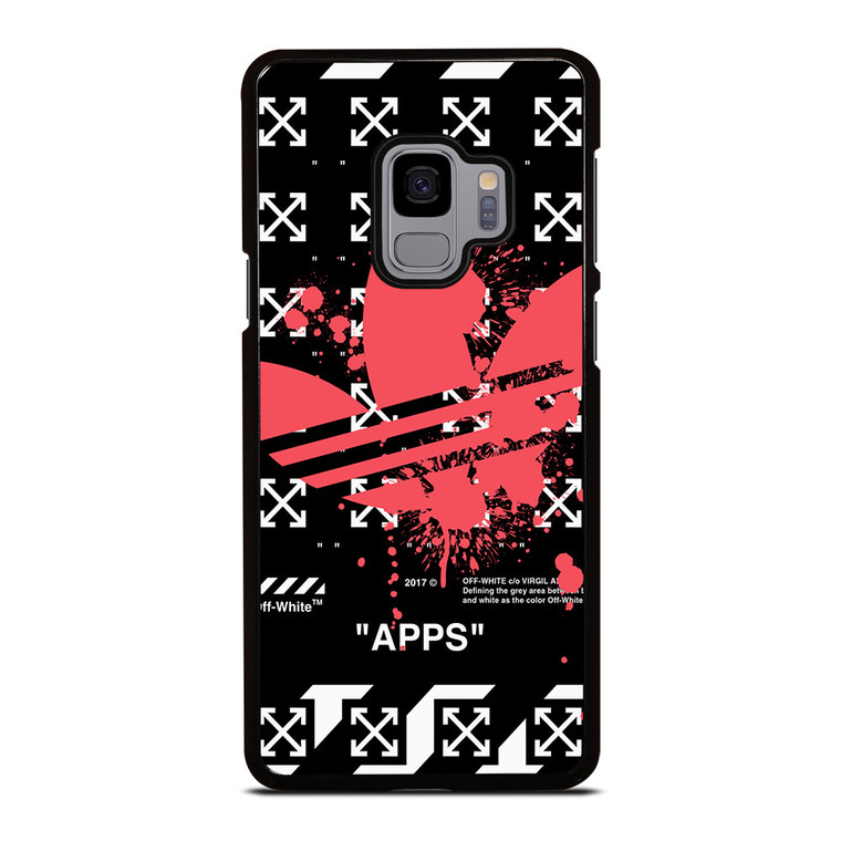 OFF WHITE X ADIDAS RED Samsung Galaxy S9 Case Cover