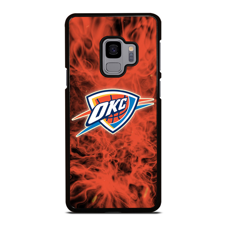 OKLAHOMA CITY THUNDERS BASKETBALL NBA FIRE Samsung Galaxy S9 Case Cover