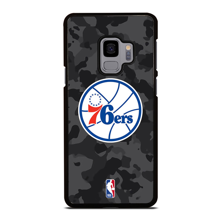 PHILADELPHIA 76ERS BLACK CAMO Samsung Galaxy S9 Case Cover
