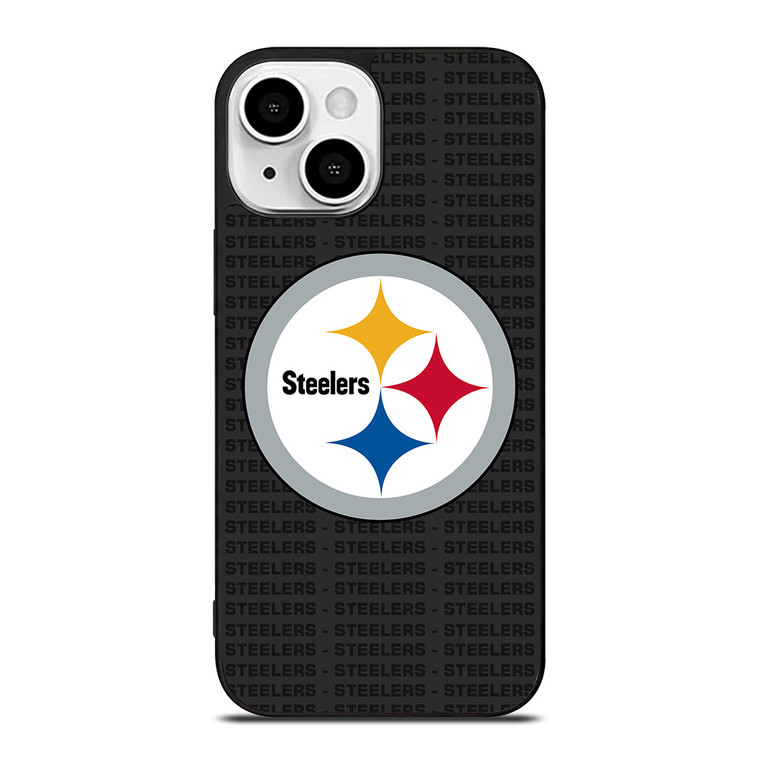 PITTSBURGH STEELERS FOOTBALL TEXT iPhone 13 Mini Case Cover