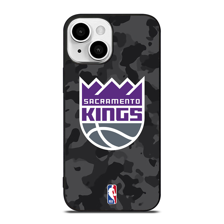 SACRAMENTO KINGS BLACK CAMO iPhone 13 Mini Case Cover