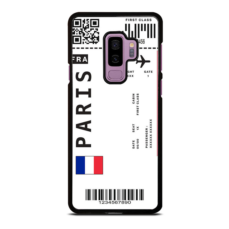 FLIGHT TICKETS FRANCE PARIS Samsung Galaxy S9 Plus Case Cover