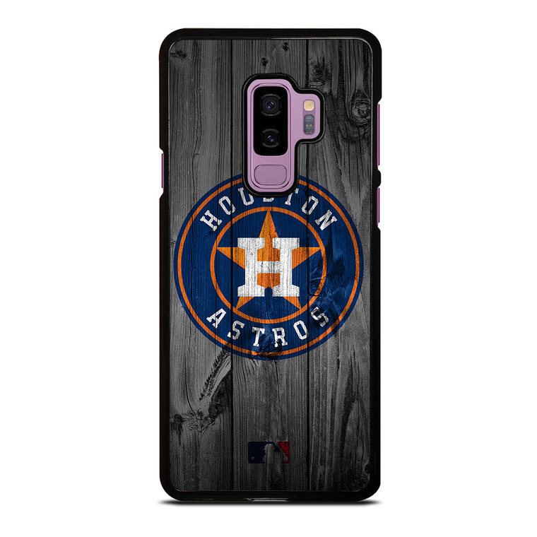 HOUSTON ASTROS BASEBALL MLB WOOD LOGO Samsung Galaxy S9 Plus Case Cover
