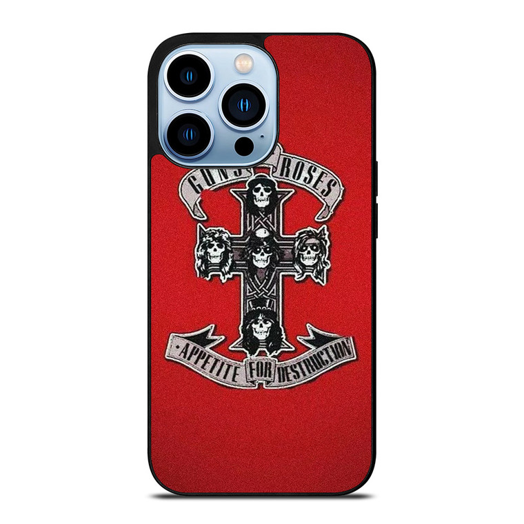 GUNS N ROSES ROCK BAND RED iPhone 13 Pro Max Case Cover