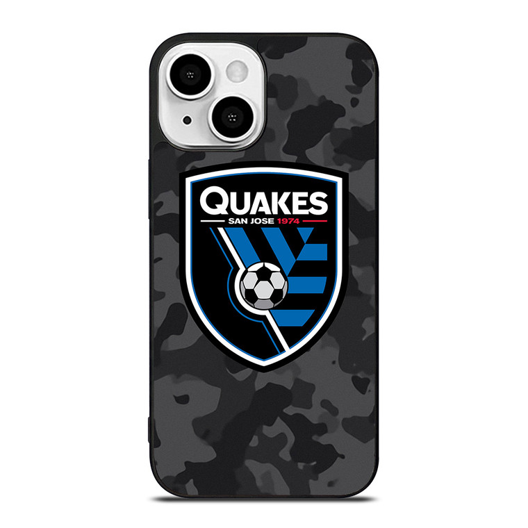 SAN JOSE EARTHQUAKES MLS BLACK CAMO iPhone 13 Mini Case Cover