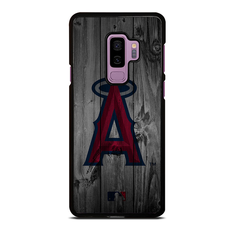 LOS ANGELES ANGELS BASEBALL MLB WOOD LOGO Samsung Galaxy S9 Plus Case Cover