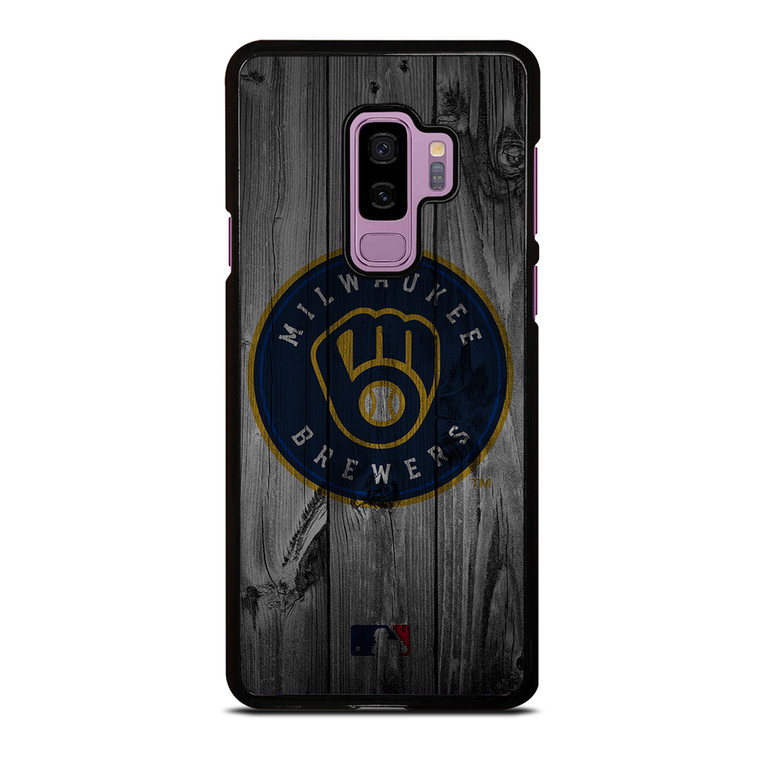 MILWAUKEE BREWERS BASEBALL MLB WOOD LOGO Samsung Galaxy S9 Plus Case Cover