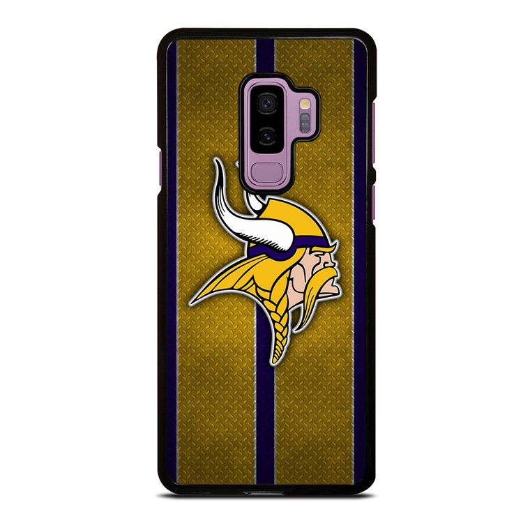 MINNESOTA VIKINGS NFL METAL STRIPE Samsung Galaxy S9 Plus Case Cover