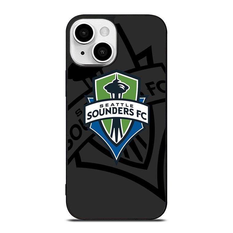 SEATTLE SOUNDERS FC MLS BLACK iPhone 13 Mini Case Cover