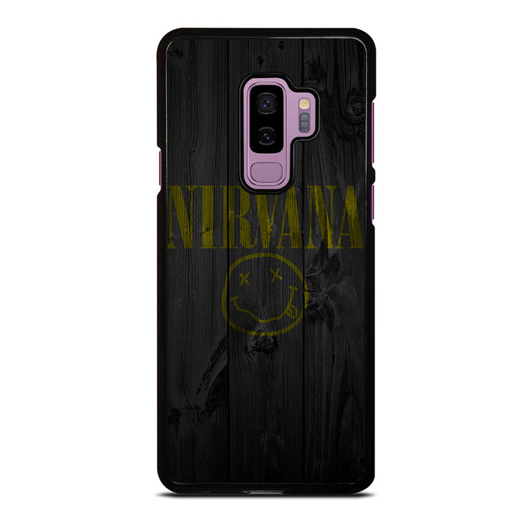 NIRVANA ROCK BAND WOODEN LOGO Samsung Galaxy S9 Plus Case Cover