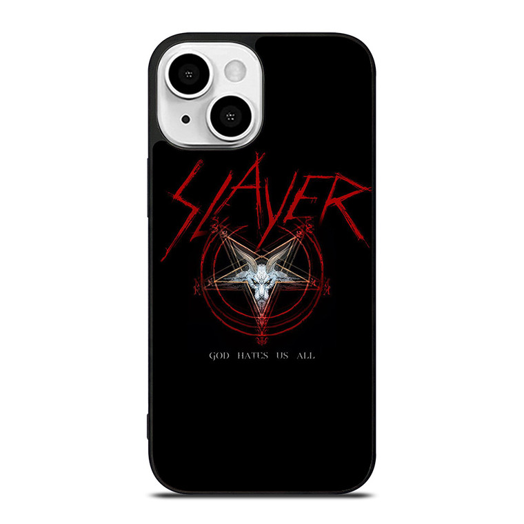 SLAYER ROCK BAND GOD HATES US ALL iPhone 13 Mini Case Cover SLAYER ROCK BAND GOD HATES US ALL iPhone 13 Mini Case Cover