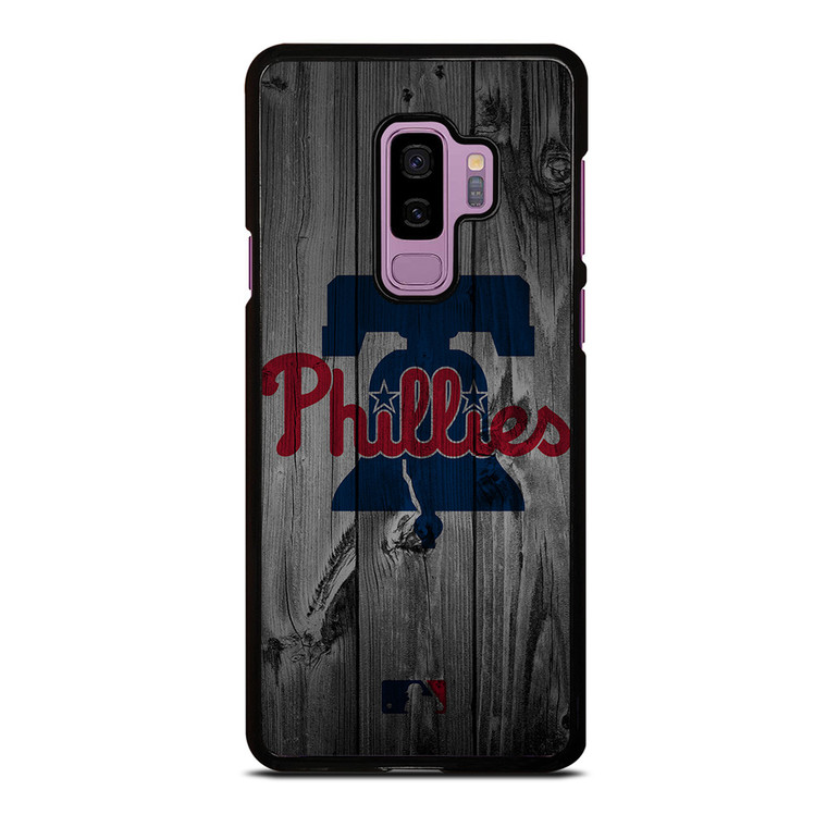 PHILADELPHIA PHILLIES BASEBALL MLB WOOD LOGO Samsung Galaxy S9 Plus Case Cover