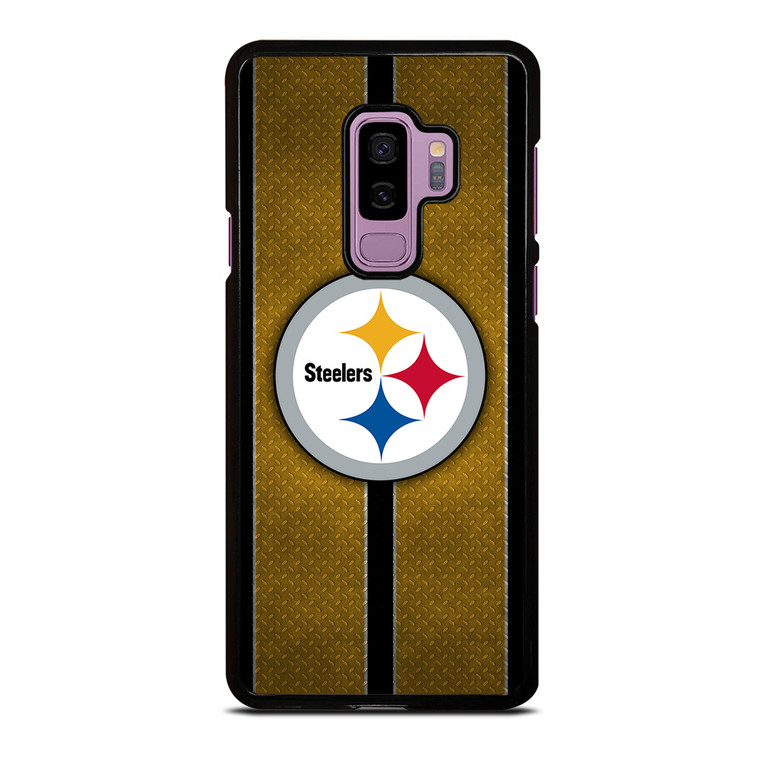 PITTSBURGH STEELERS NFL METAL STRIPE Samsung Galaxy S9 Plus Case Cover