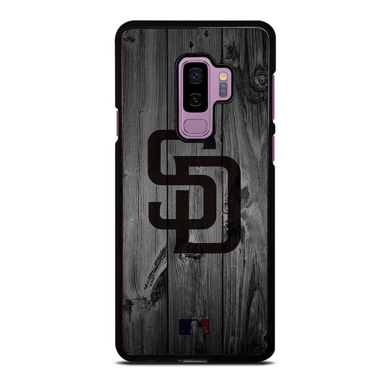 SAN DIEGO PADRES BASEBALL MLB WOOD LOGO Samsung Galaxy S9 Plus Case Cover