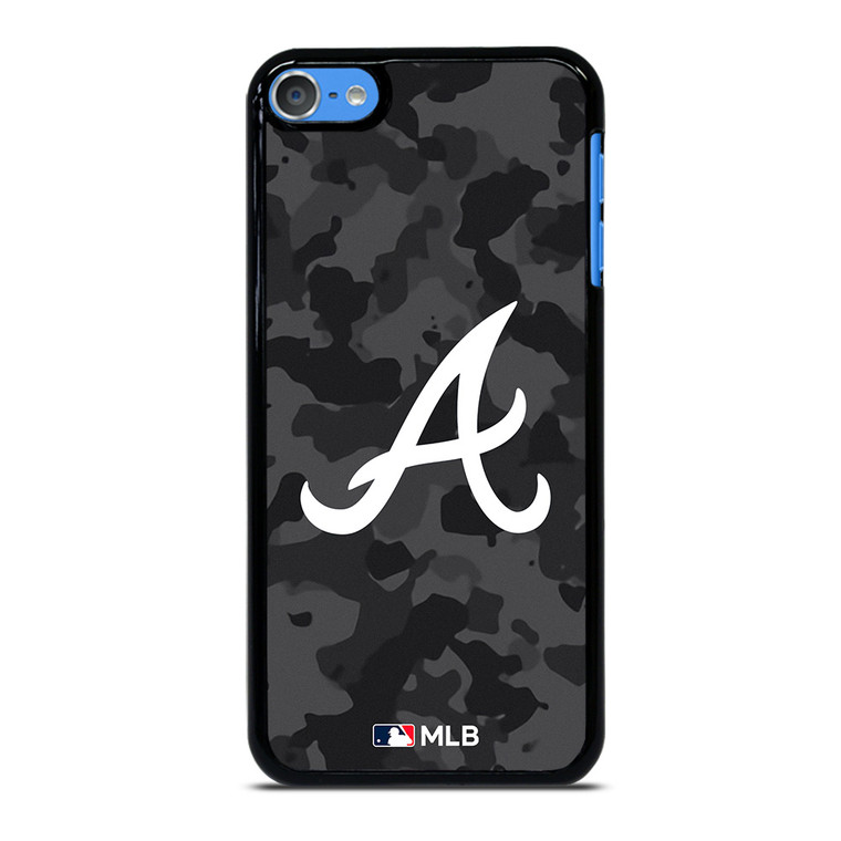 ATLANTA BRAVES BASEBALL BLACK CAMO iPod Touch 7 Case Cover